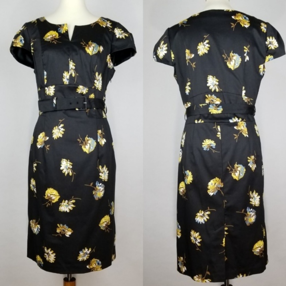 Beautiful Boden Floral Dress with Belt 6P